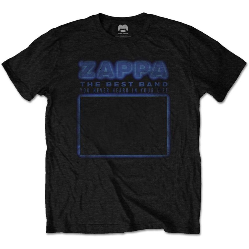 Frank Zappa Unisex Adult Never Heard Cotton T-Shirt / Black
